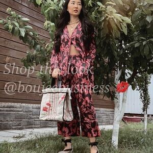 ZARA BNWT Pajama Style Lounge Wear 2pc Coord Set